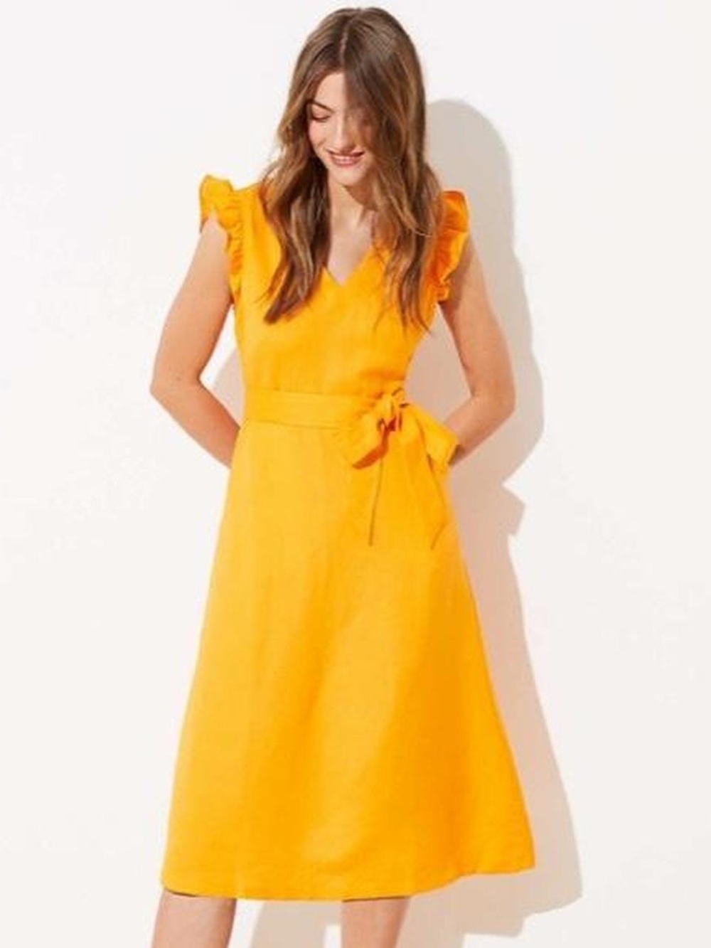 Loft Linen Blend Dress